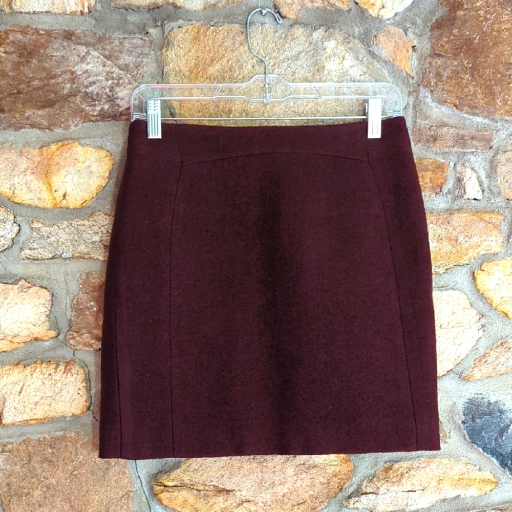 Olive Des Olive Wool Pencil Skirt